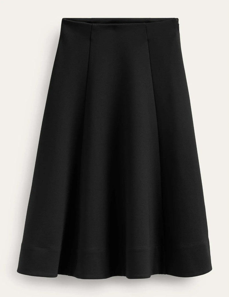 BODEN Flippy Jersey Midi Skirt