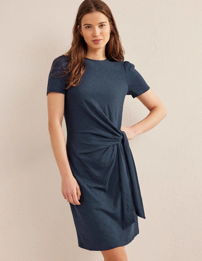 BODEN Knot Front Jersey Dress