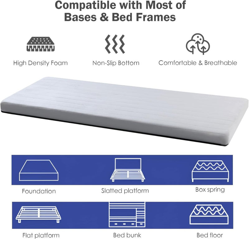 Roll Up Floor Mattress Small Single MEMORECOOL