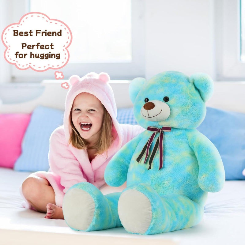 Giant Teddy Bear Green Plush 130cm XXL Stuffed Animal Cuddly Toy MorisMos