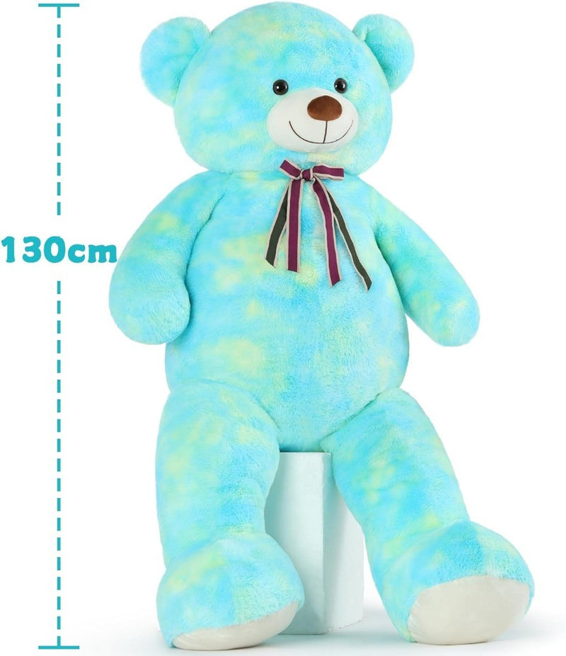 Giant Teddy Bear Green Plush 130cm XXL Stuffed Animal Cuddly Toy MorisMos