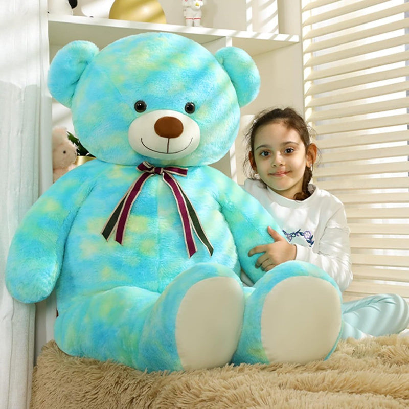 Giant Teddy Bear Green Plush 130cm XXL Stuffed Animal Cuddly Toy MorisMos