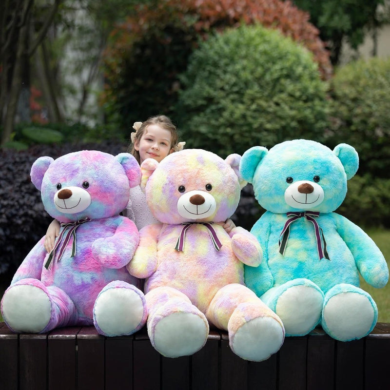 Giant Teddy Bear Green Plush 130cm XXL Stuffed Animal Cuddly Toy MorisMos