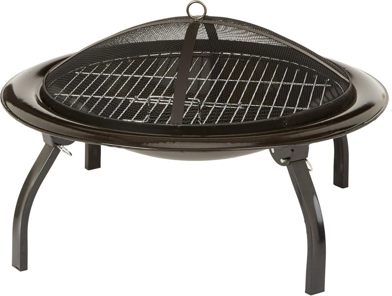 Fire Pit 26" Round Portable Cooking Grill