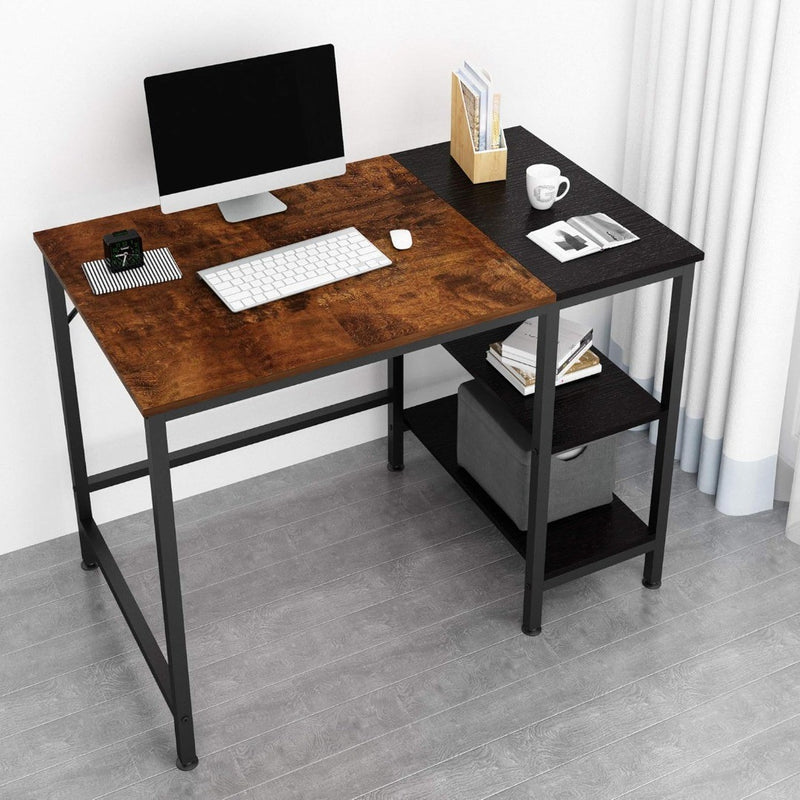 Computer Desk with Shelves 100 x 60 x 75 Oak