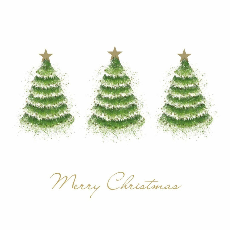 Charity Christmas Cards ‘Fir Trees’ Exclusive Pack of 10 Xmas Cards Set