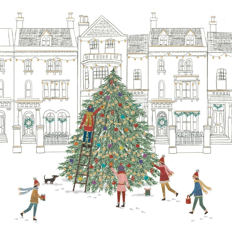 ‘Decorating the Tree’ Christmas Cards SCOPE Exclusive Plastic Free Pack of 10