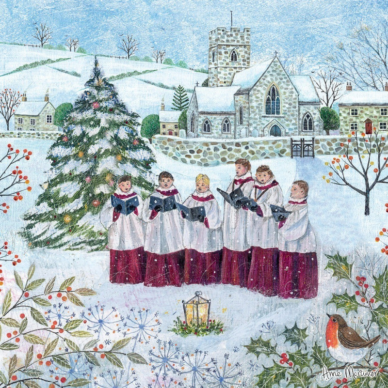 ‘Christmas Choir’ Christmas Cards SCOPE Exclusive Pack of 10 Xmas Cards Set