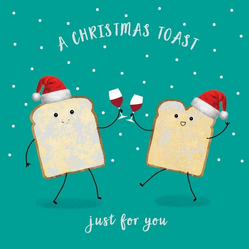 ‘Christmas Toast’ Christmas Cards SCOPE Exclusive Plastic Free Pack of 10