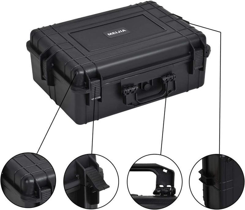 Portable Waterproof Protective Hard Case Compact Camera Case with Foam Insert