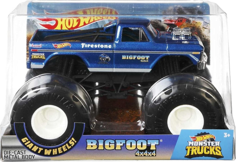 Hot Wheels Monster Trucks Bigfoot 1:24 Scale for Kids Age 3 4 5 6 7 8 Years Old