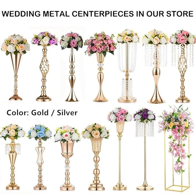 2 Pcs Wedding Centerpieces Vase, 26.1"/ 66.3cm Height Wedding Decorations