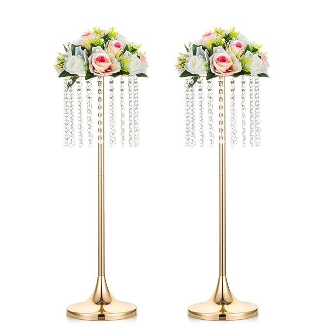 2 Pcs Wedding Centerpieces Vase, 26.1"/ 66.3cm Height Wedding Decorations