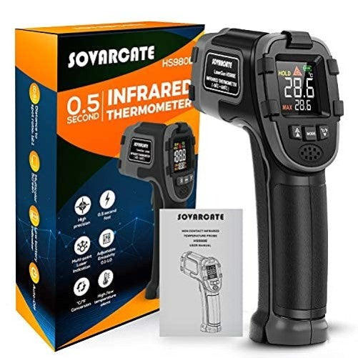 Infrared Thermometer Digital Temperature Gun High and Low Temperature 2 Pack