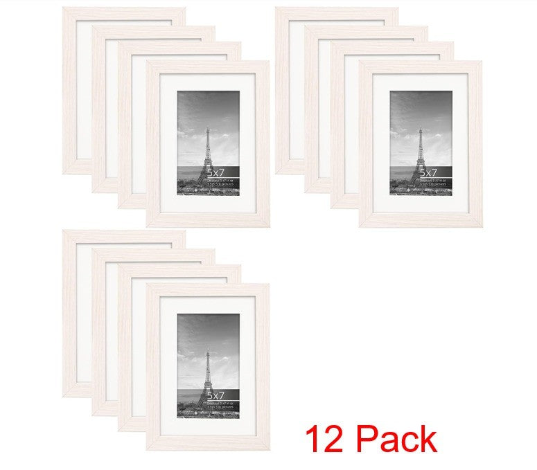 Eitida 5x7 in (13x18 cm) Modern Gallery Picture Frame Collage Set 12 Pack