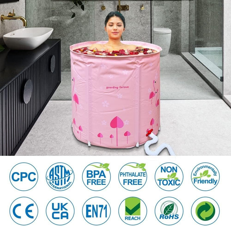 Portable Bathtub 75cm Hot Tub or Ice Bath