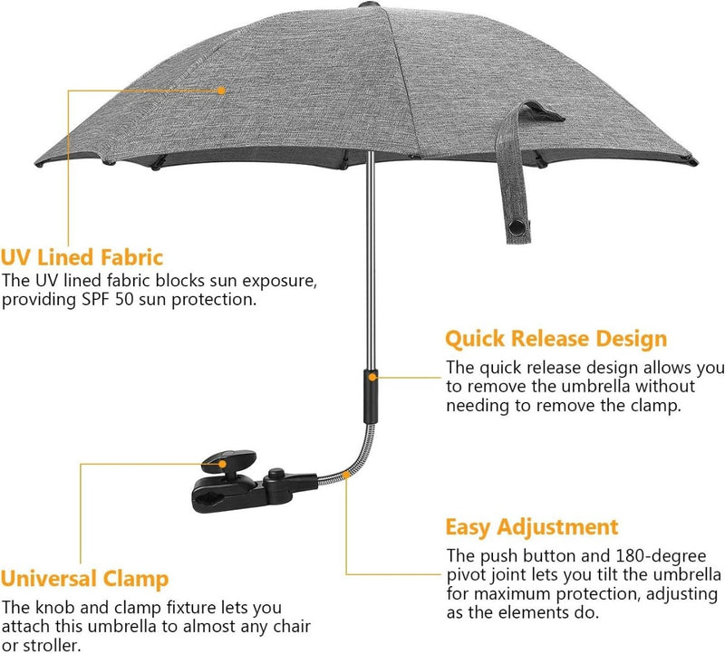 Pram Parasol for Pushchairs and Buggy