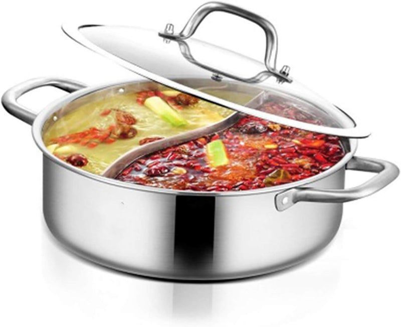 Divided Hot Pot Pan Dual Sided