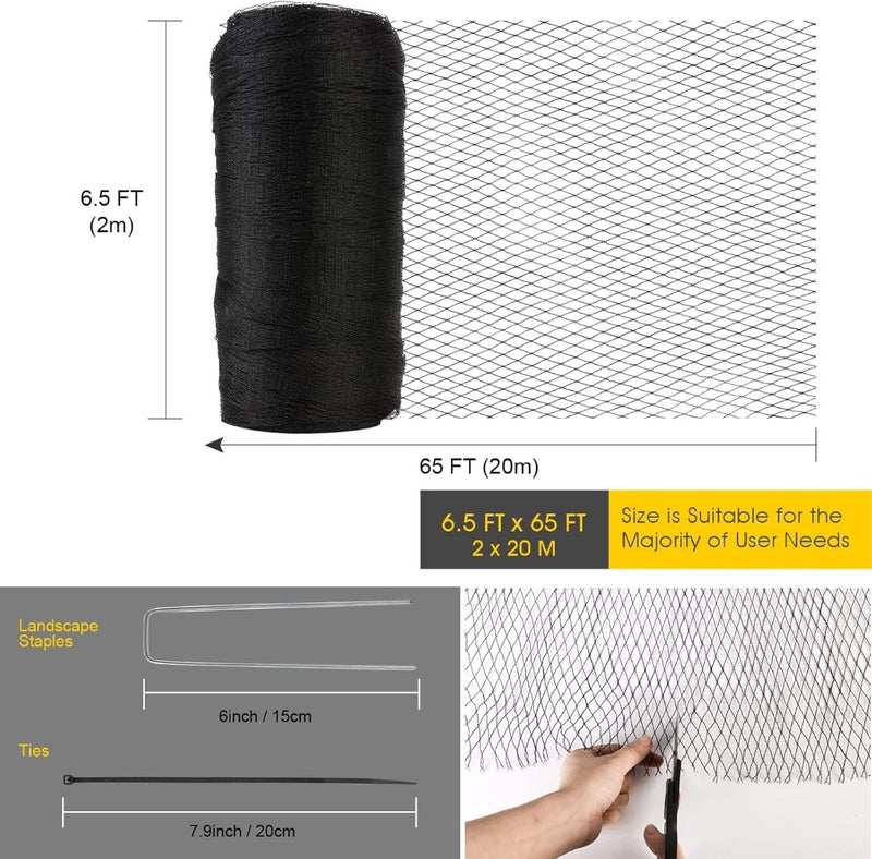 Garden Netting 2 x 20M Woven Fine Mesh