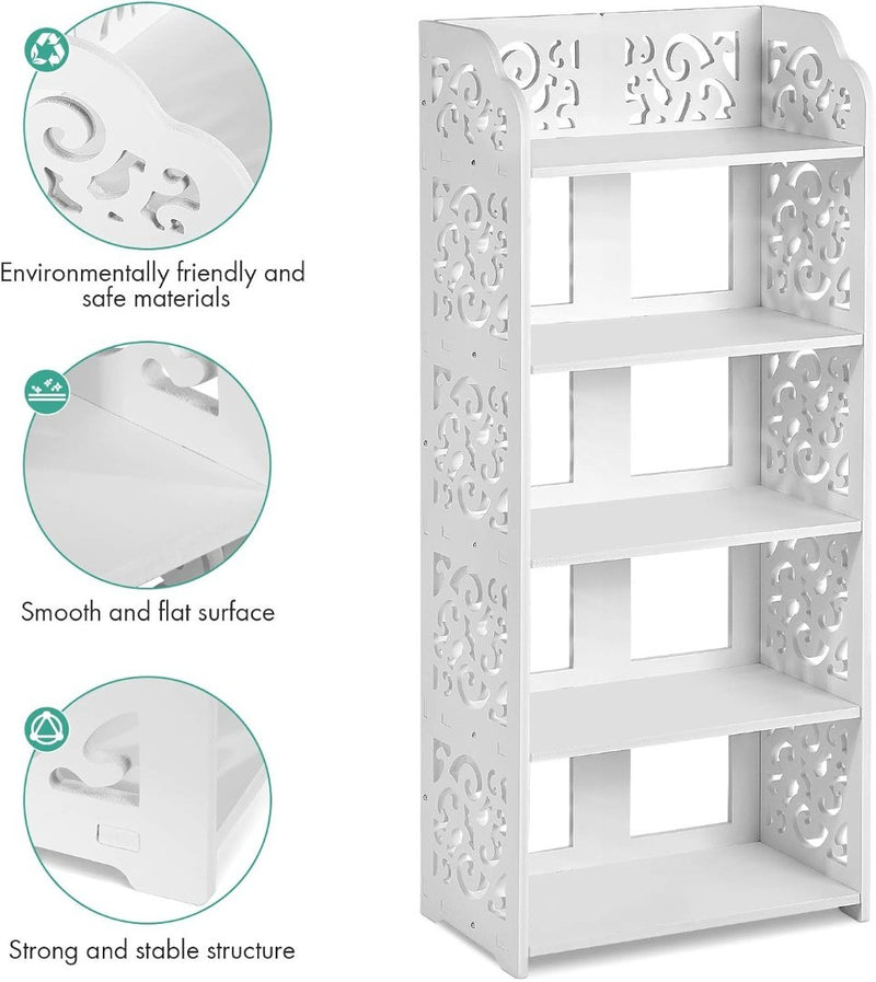 White Shoe Rack Organizer 23 x 40 x 90 cm