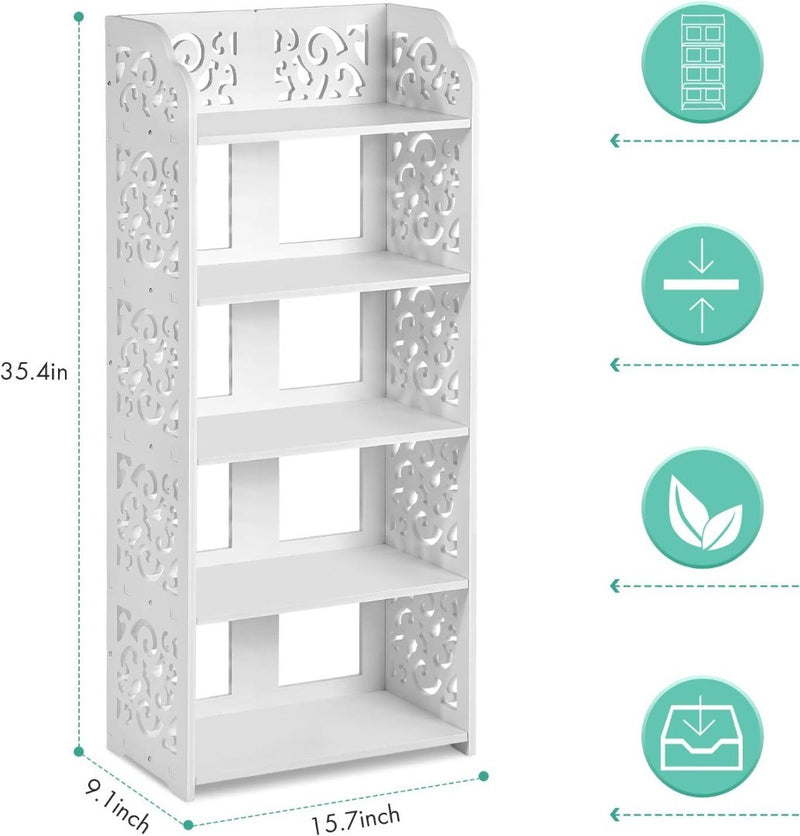 White Shoe Rack Organizer 23 x 40 x 90 cm