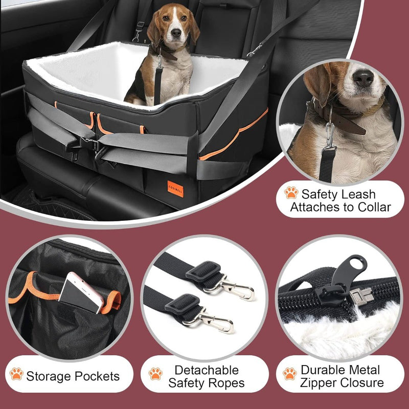 Dog Seat with Safety Strap 28" x 26" x 12"