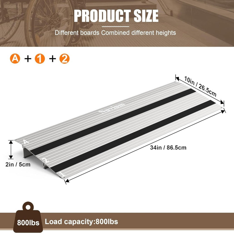 Door Entry Ramp 34 Inch With 2" Rise