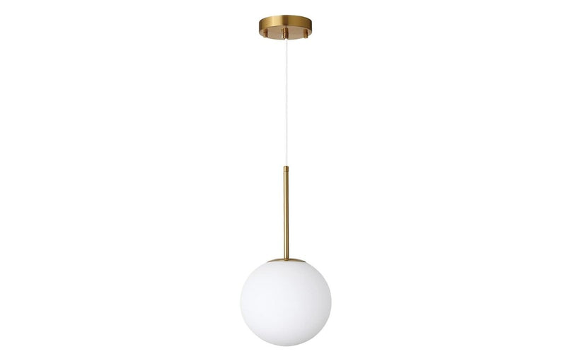 Globe Pendant Light Matte White Glass 20cm