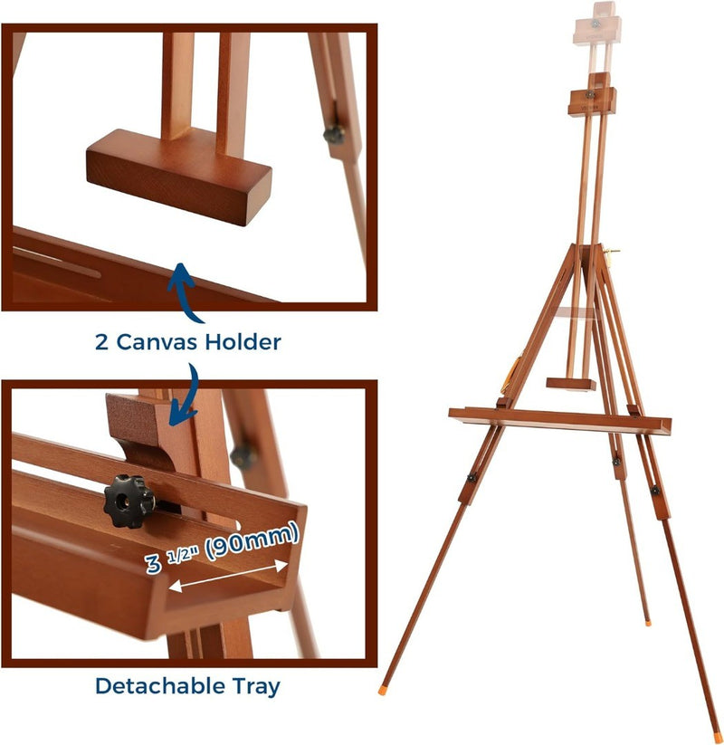 Tripod Painting Easel 193H cm Walnut