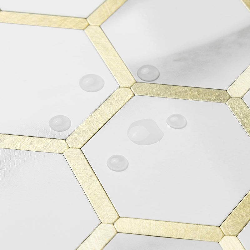 Hexagon Wall Tiles 12" Box of 10 Self Adhesive