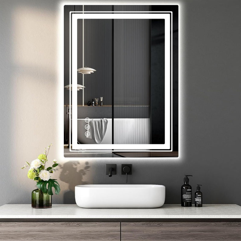 Bathroom Mirror LED 50 x 70 Touch Switch