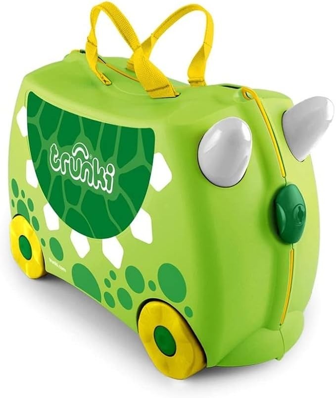 Trunki Children’s Ride-On Suitcase and Kid's Hand Luggage (Green)