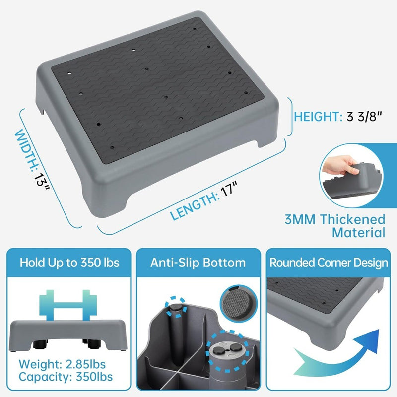 Plastic Stair Riser Non Slip 350lbs. Capacity