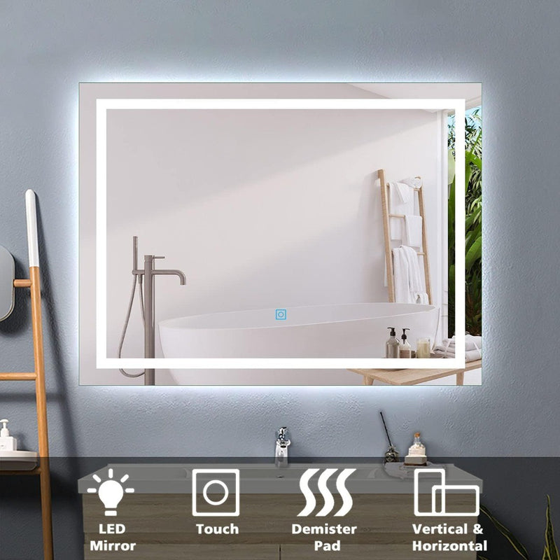 Bathroom Mirror with LED 600 x 500 x 33 mm