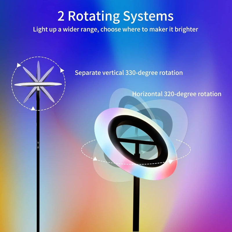 Floor Lamp, Reading Standing Lamp, Stepless Dimming & 4 Colour Temperature