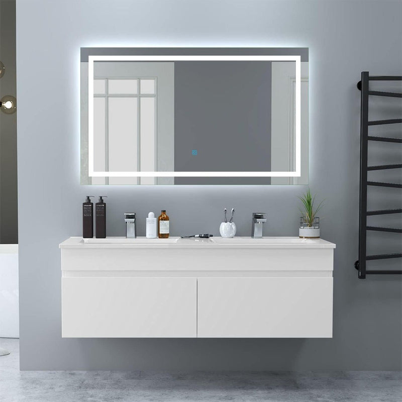 Bathroom Mirror with LED 600 x 500 x 33 mm