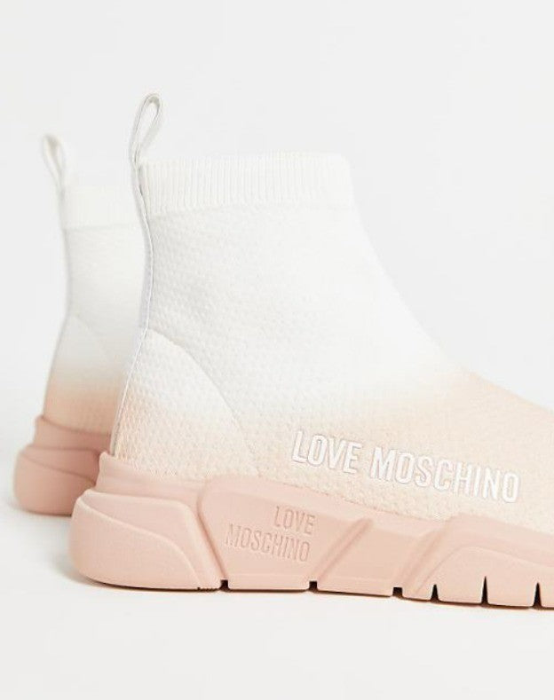 Love Moschino Ombre Sock Boot Trainers Size UK 6.5 EU 40