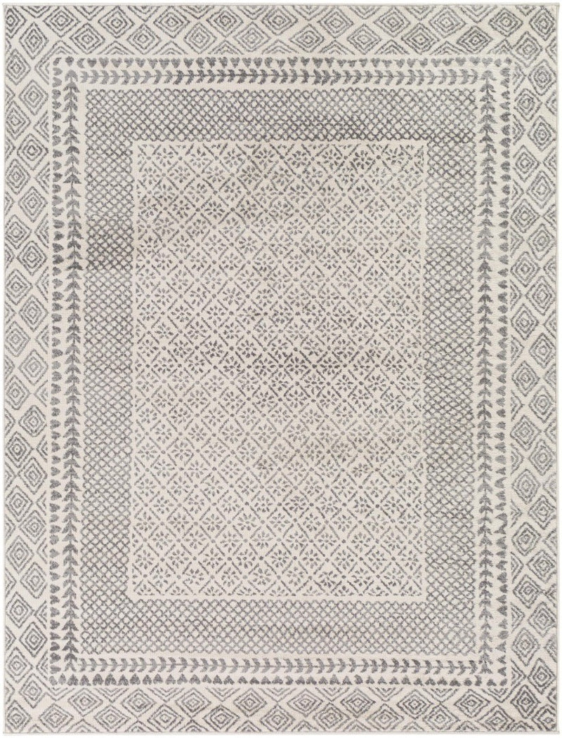 Surya Roma Rom-2383 Light Slate Medium Gray 5'3" X 7'1" Rug