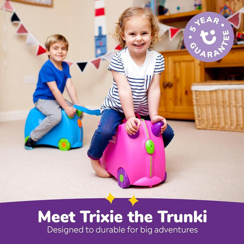 Trunki Children’s Ride-On Suitcase and Kid's Hand Luggage Pink