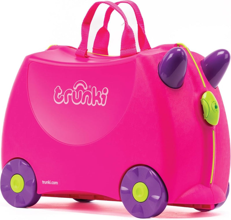 Trunki Children’s Ride-On Suitcase and Kid's Hand Luggage Pink