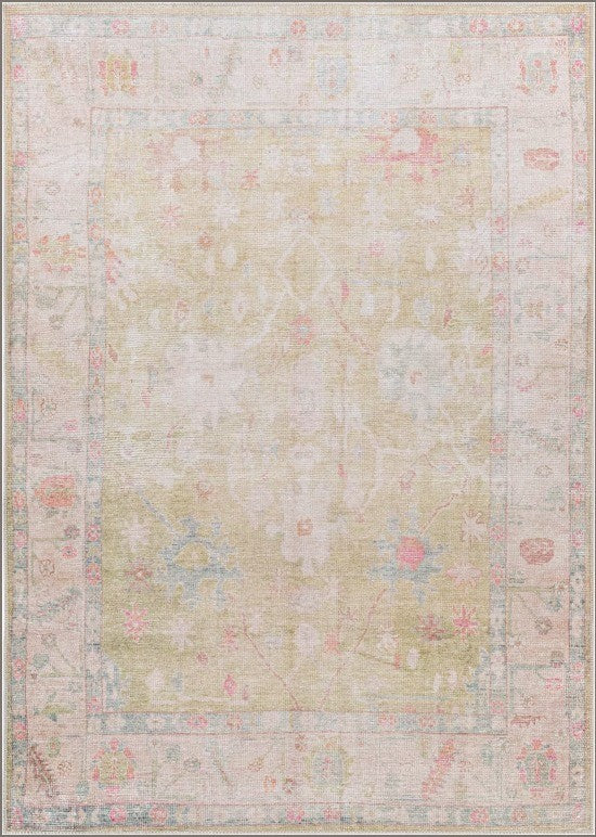 Area Rugs Woven Low Pile Kemer Surya  Multi KMR-2305 5'3" x 7'