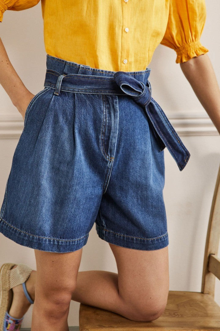 BODEN Paperbag High Waisted Shorts