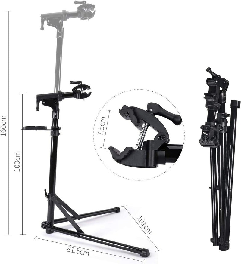 Bike Maintenance Stand Repair Mount with Rotatable Grip