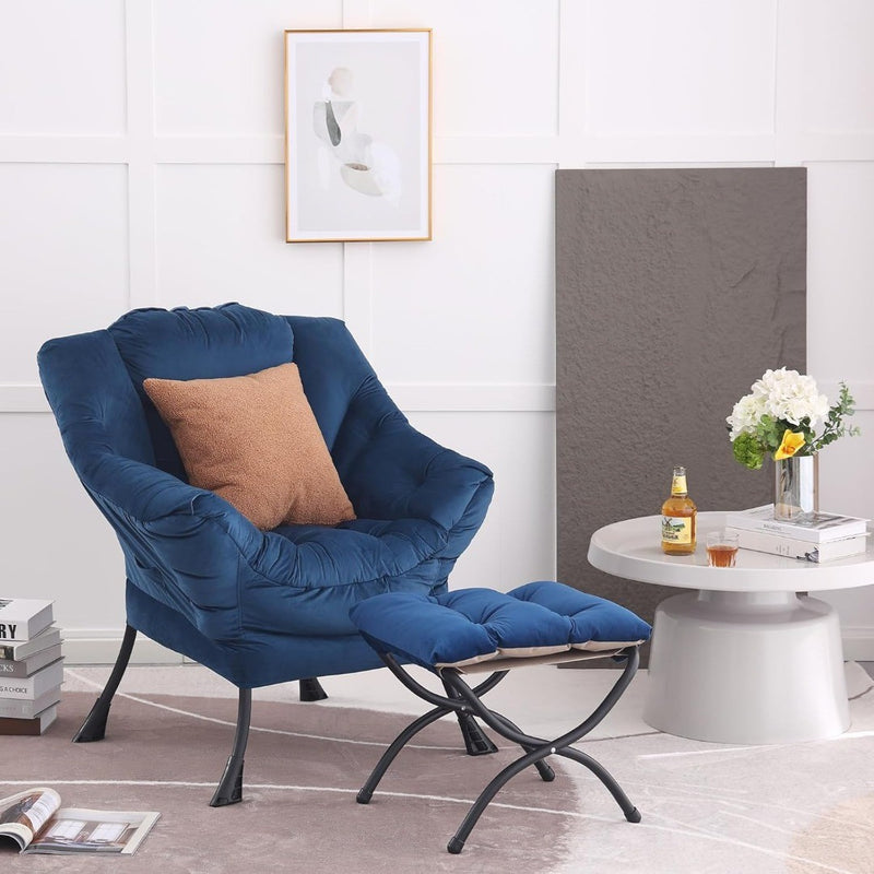 YOTATING Comfy Armchair with Footstool Lazy Chair