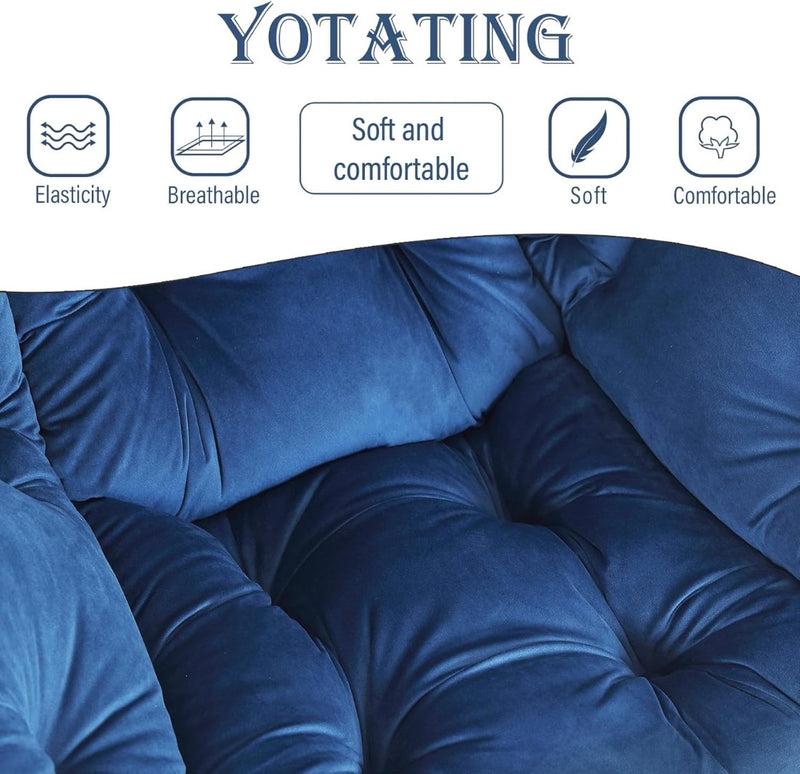 YOTATING Comfy Armchair with Footstool Lazy Chair