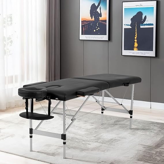 Aluminum - Massage Table Portable Massage Bed Height Adjustable Spa Bed