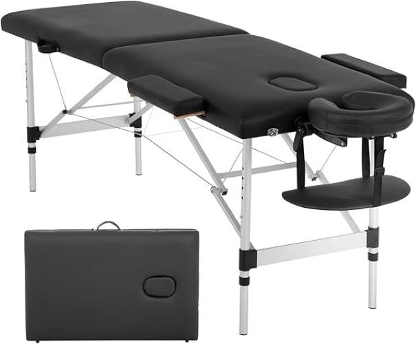 Aluminum - Massage Table Portable Massage Bed Height Adjustable Spa Bed