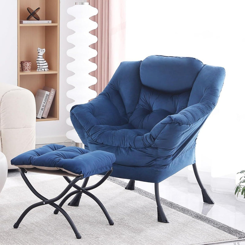 YOTATING Comfy Armchair with Footstool Lazy Chair