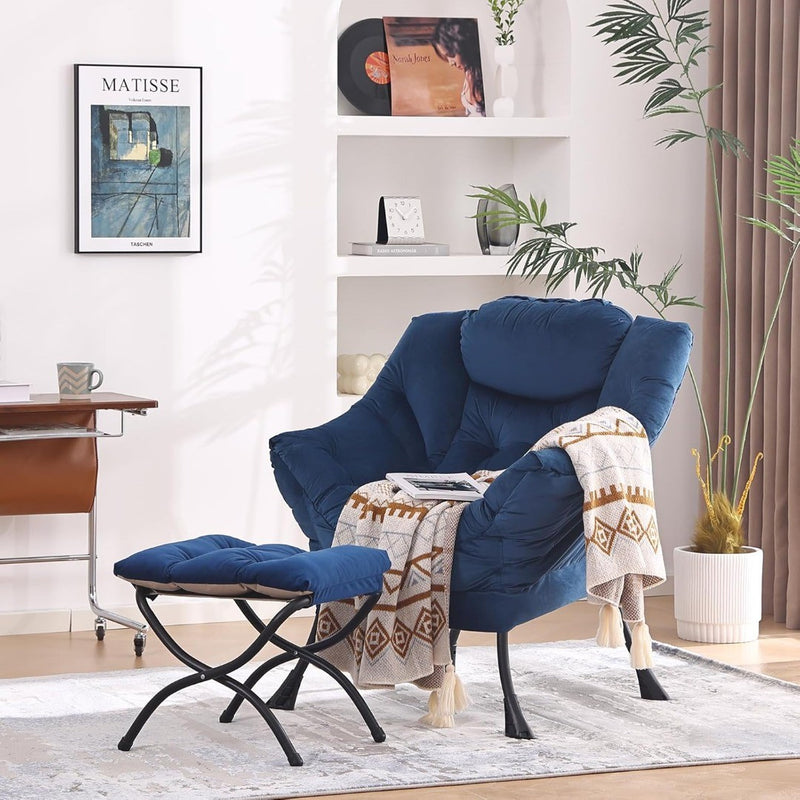 YOTATING Comfy Armchair with Footstool