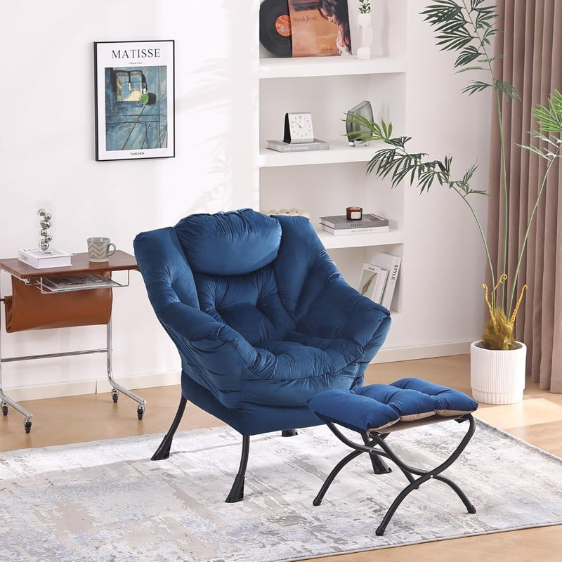 YOTATING Comfy Armchair with Footstool Lazy Chair